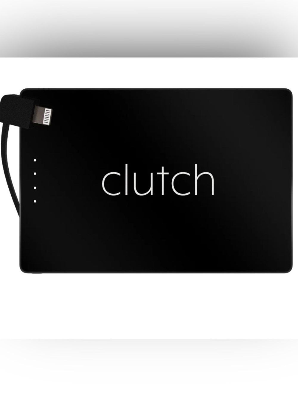 Clutch Pro Lightning Portable Power Bank in Black *for iPhone 14 or older*